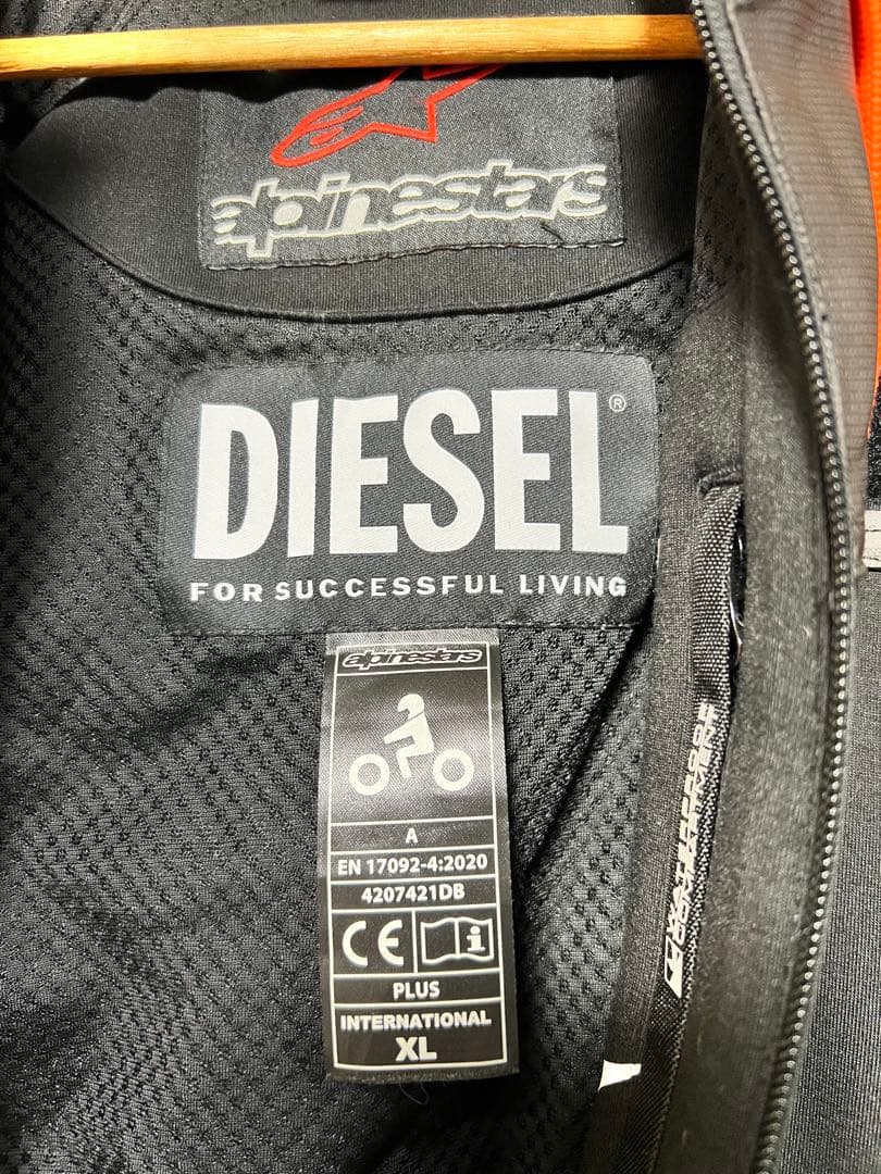アルパインスターズ✖️ディーゼル　ライダースジャケット　XL