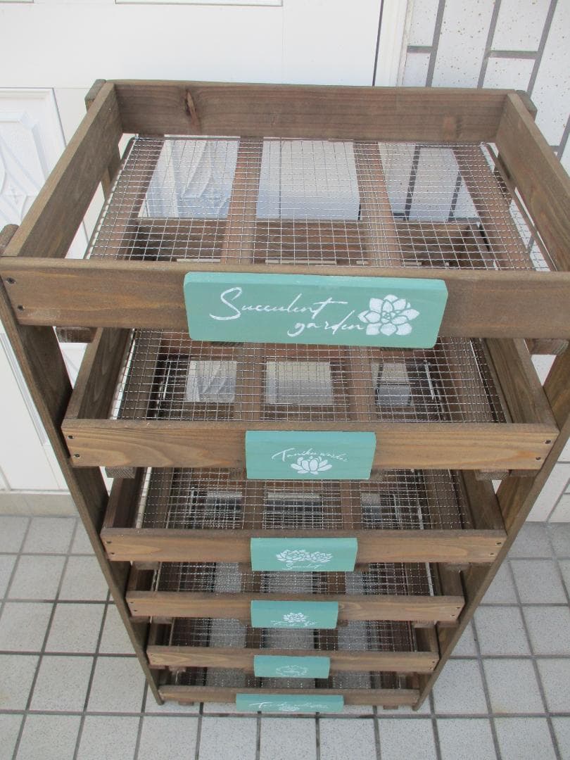 期間限定　６段トレー　多肉棚　プランター　スタンド　多肉植物棚　ラック　アガベ