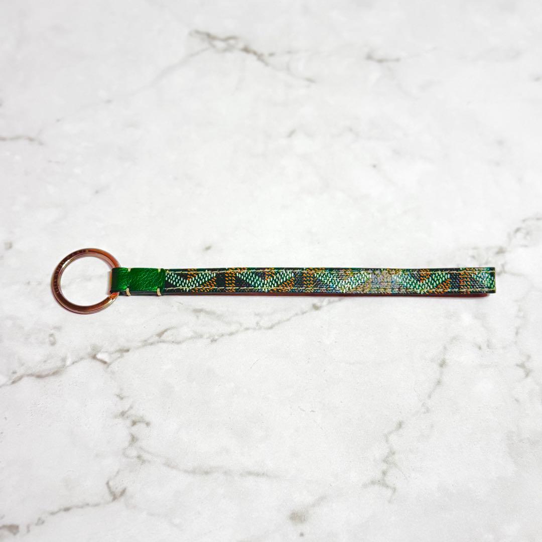 【美品】 GOYARD ゴヤール レザー セサミ キーチェン キーホルダー