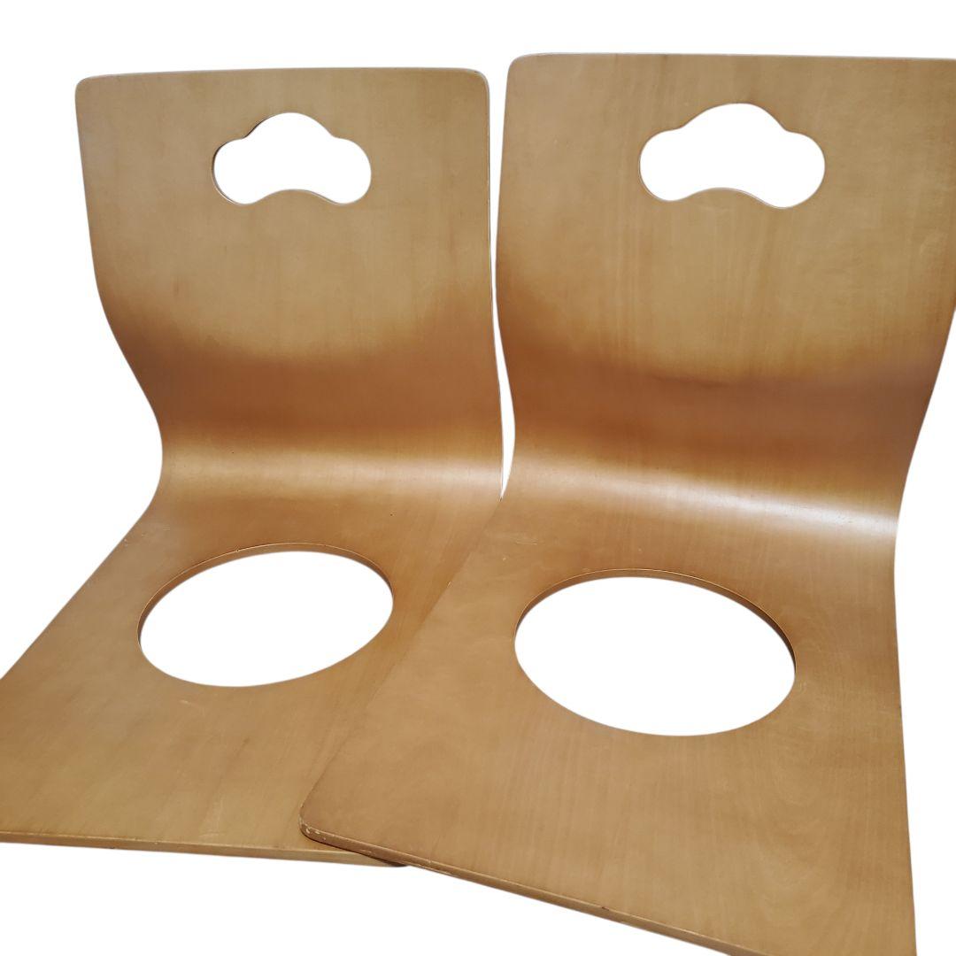 ニトリ 曲げ木製 和座椅子 座椅子 ナチュラル 6脚 セット コタツ 椅子