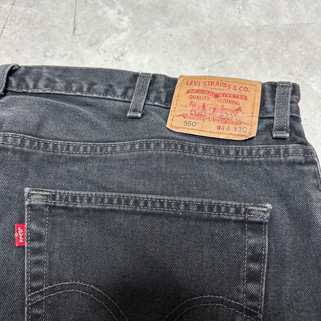 Levi's 550 バギー　カナダ製　w44l30 ブラックデニム メンズ