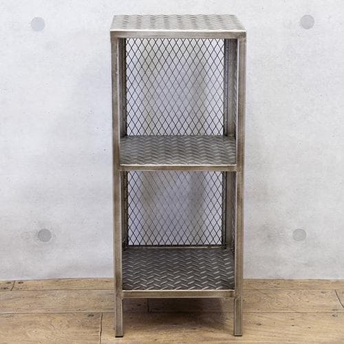 インダストリアル サイドテーブル ガレージ シェルフ インテリア 棚 鉄板