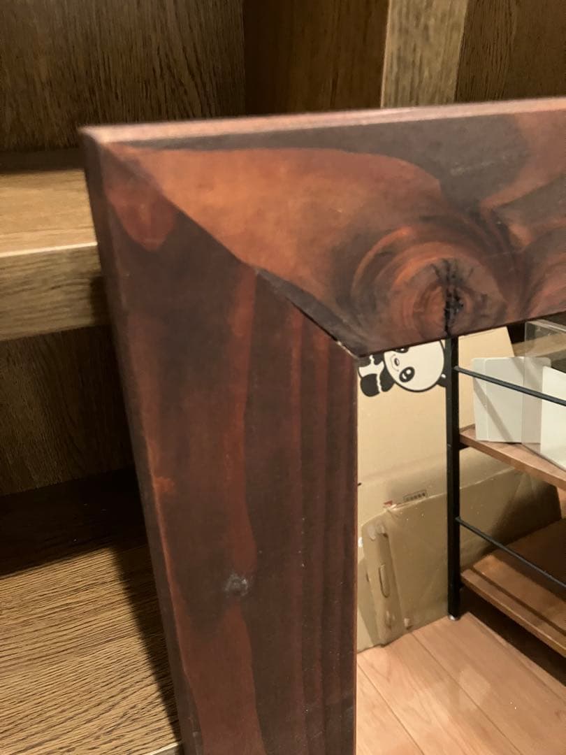 壁掛け 鏡 ウォールミラー 木製枠
