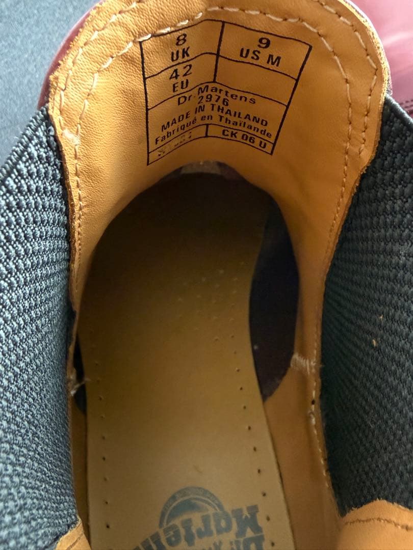 Dr. Martens サイドゴアブーツ　レッド　UK8 27cm WY004