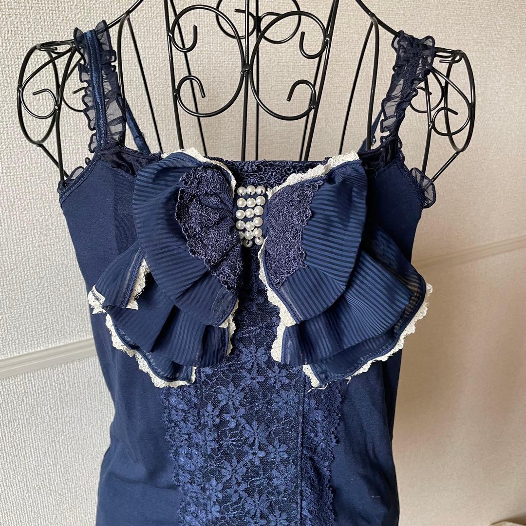 アクシーズファム フェアリーグランジ ビックリボンキャミソール y2k 森ガール