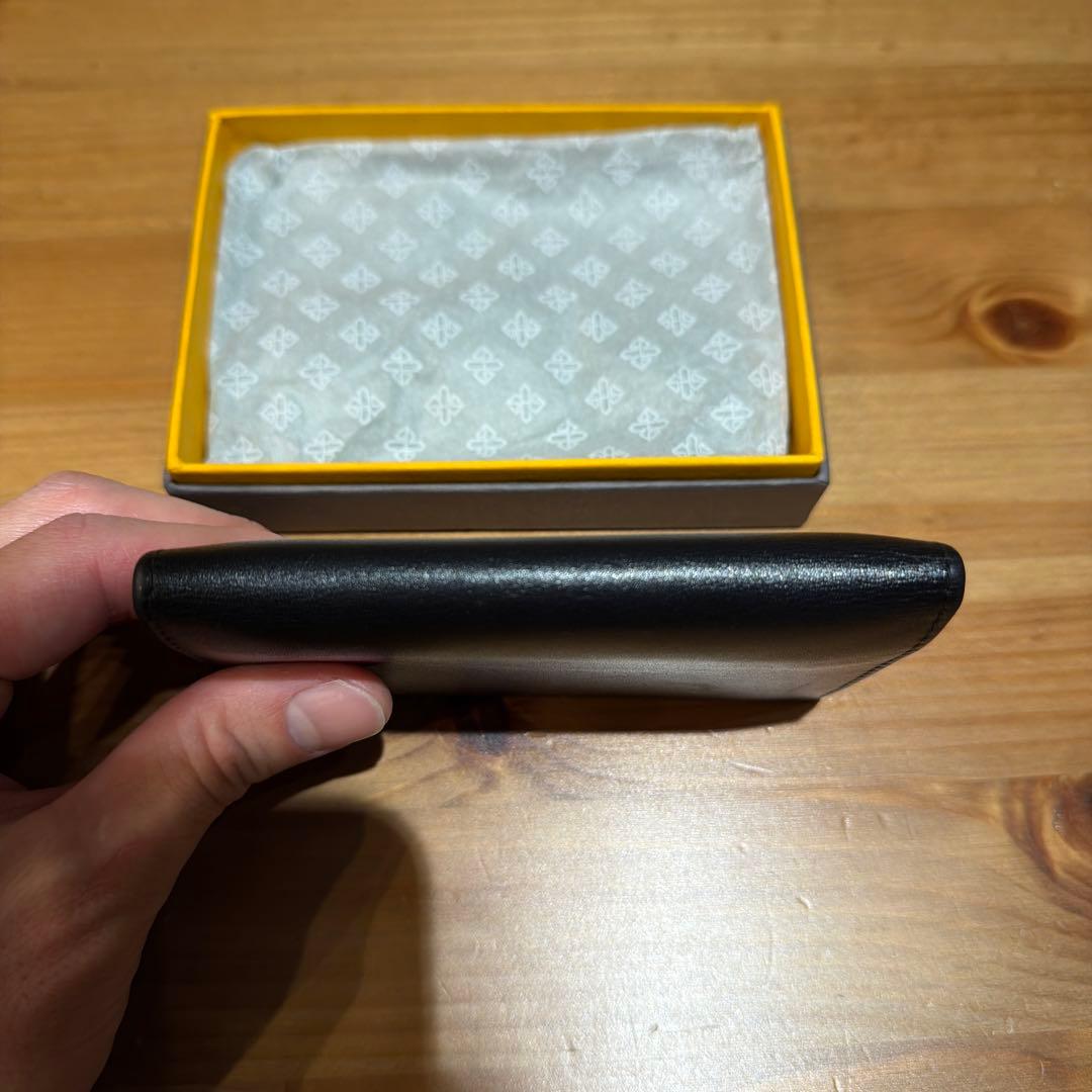 ETTINGER 名刺入れ ブラックターコイズ