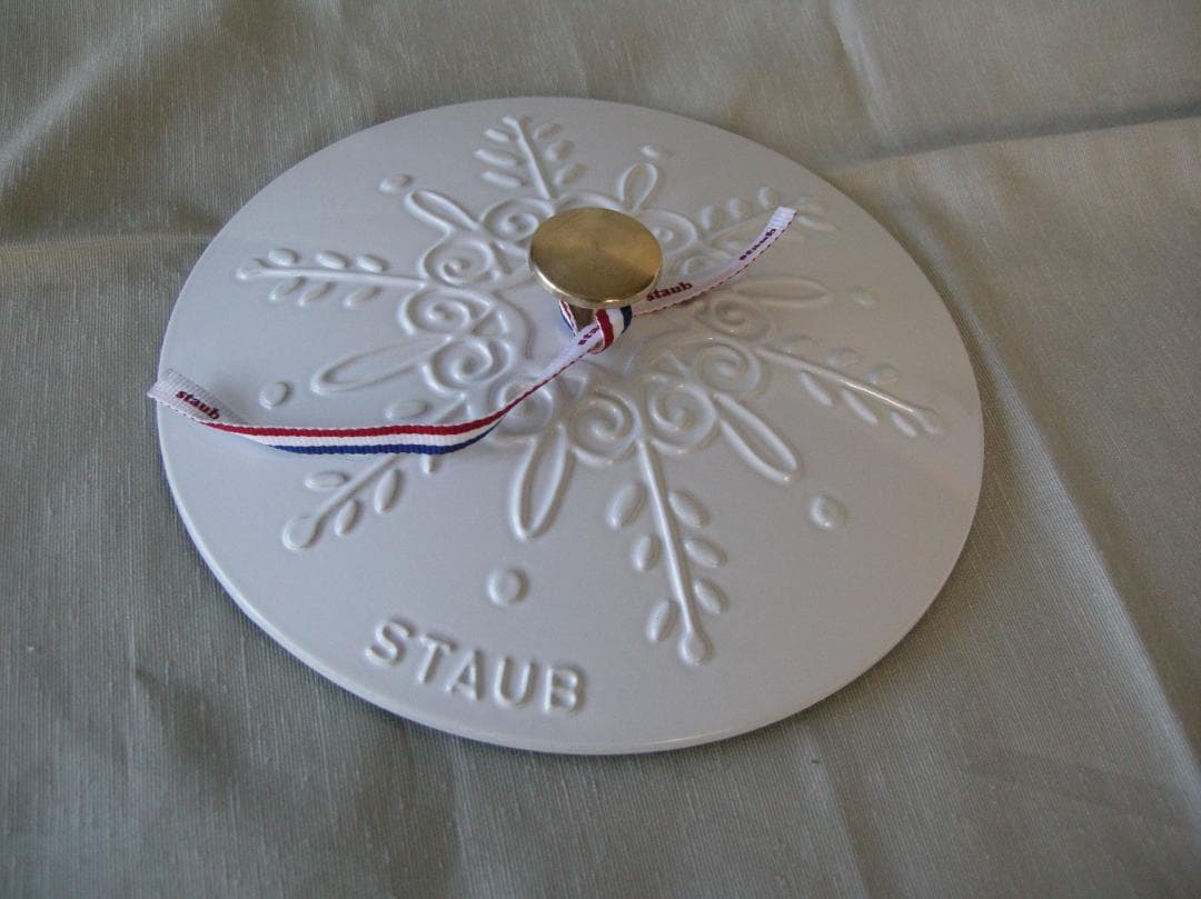 新品　ストウブ　ブレイザー　スノーフレーク　ホワイト　ソテーパン　24cm