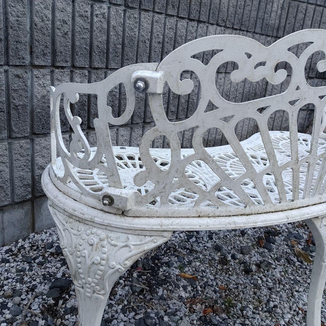 1/2　Garden Bench ガーデン ベンチ White ホワイト送料無料