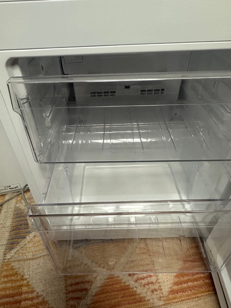 ホワイト 2ドア冷蔵庫 大容量