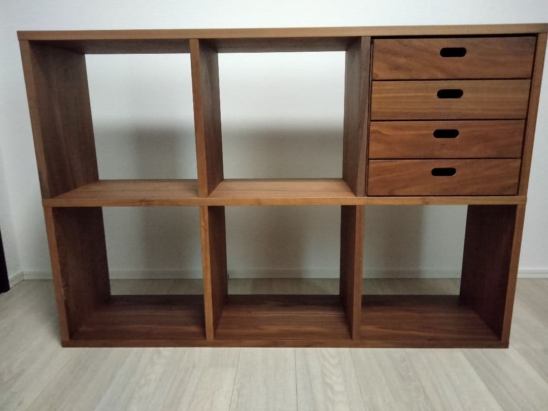 無印良品　スタッキングシェルフセット・３段✕２列　および　引出し・４段