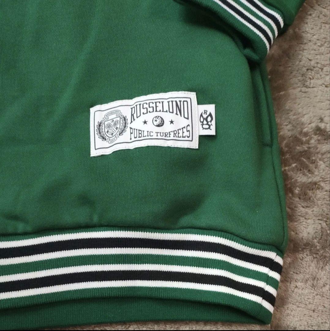 Russeluno ラッセルノ パーカー ロゴ刺繍　5サイズ　秋冬　ゴルフ　緑