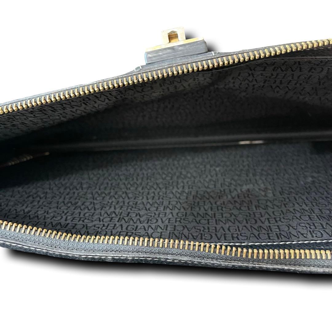 ヴェルサーチ ビジネスバッグ ブリーフケース レザー メデューサ 黒 A4