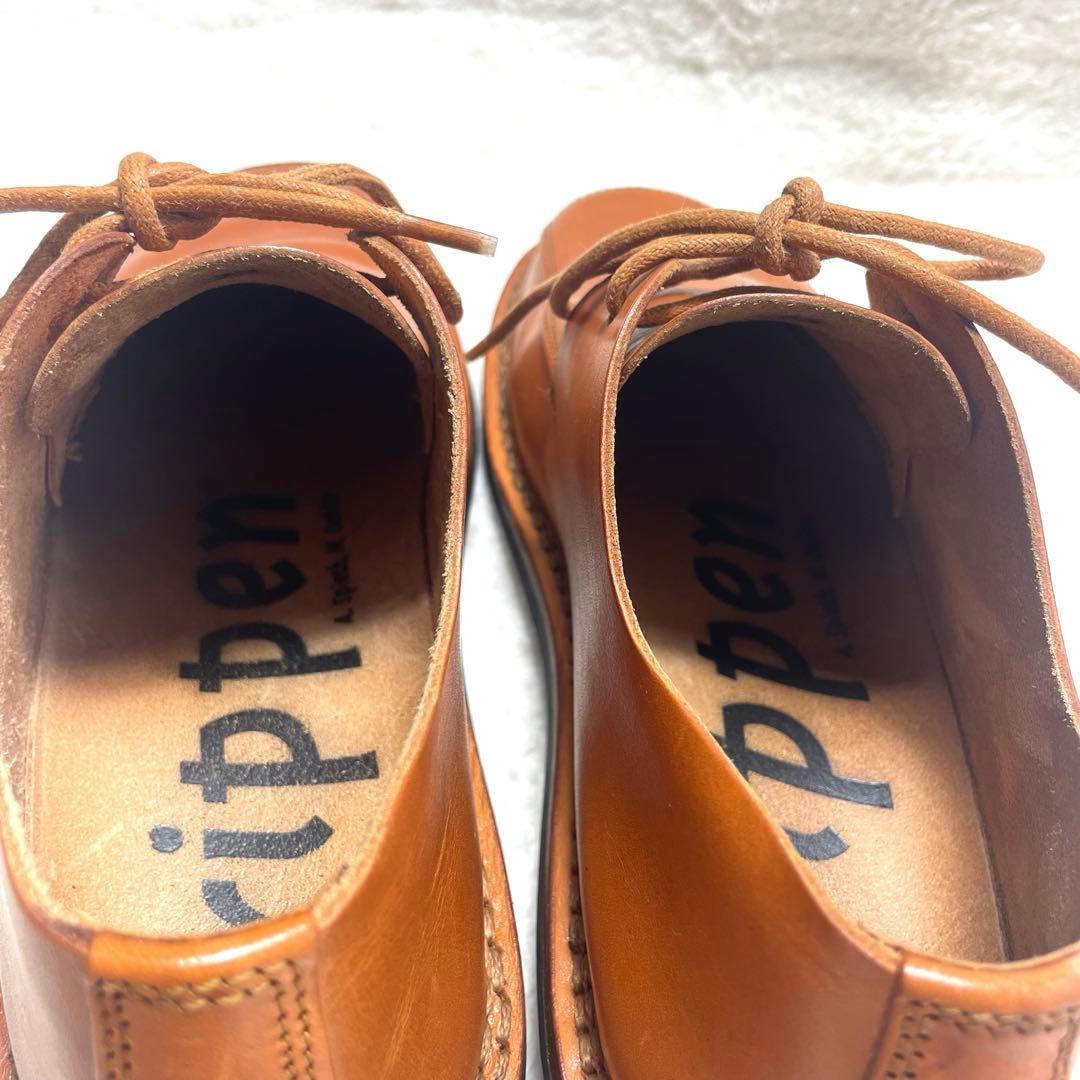 trippen レザーシューズ SHEET-PULLレースアップ ブラウン 38