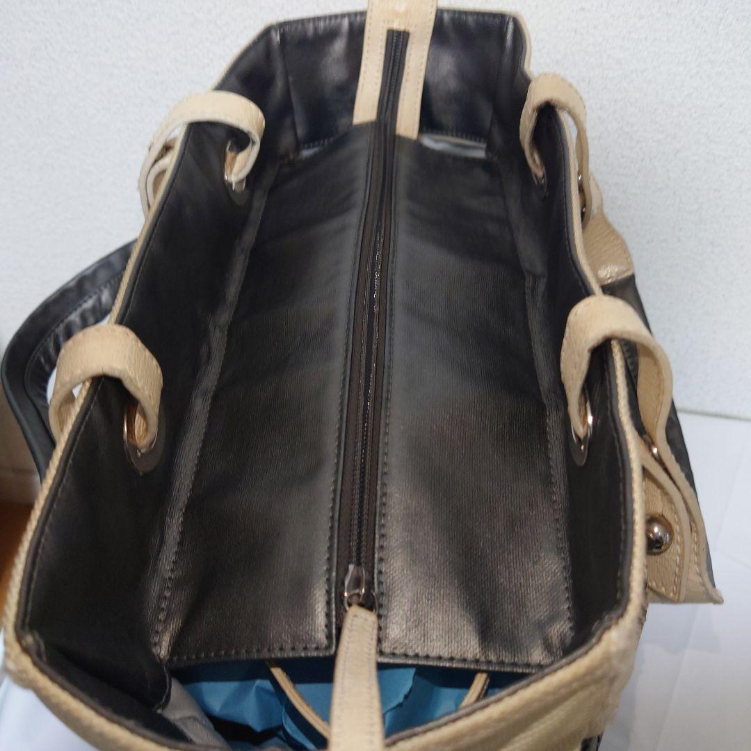 CHANEL パリピアリッツGM ダークグレー トートバック ポーチ付き