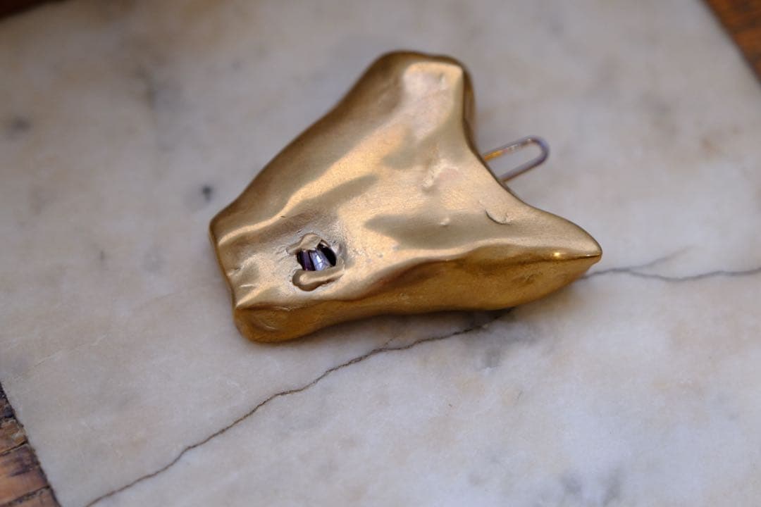 プリュイ一点ものヘアクリップ