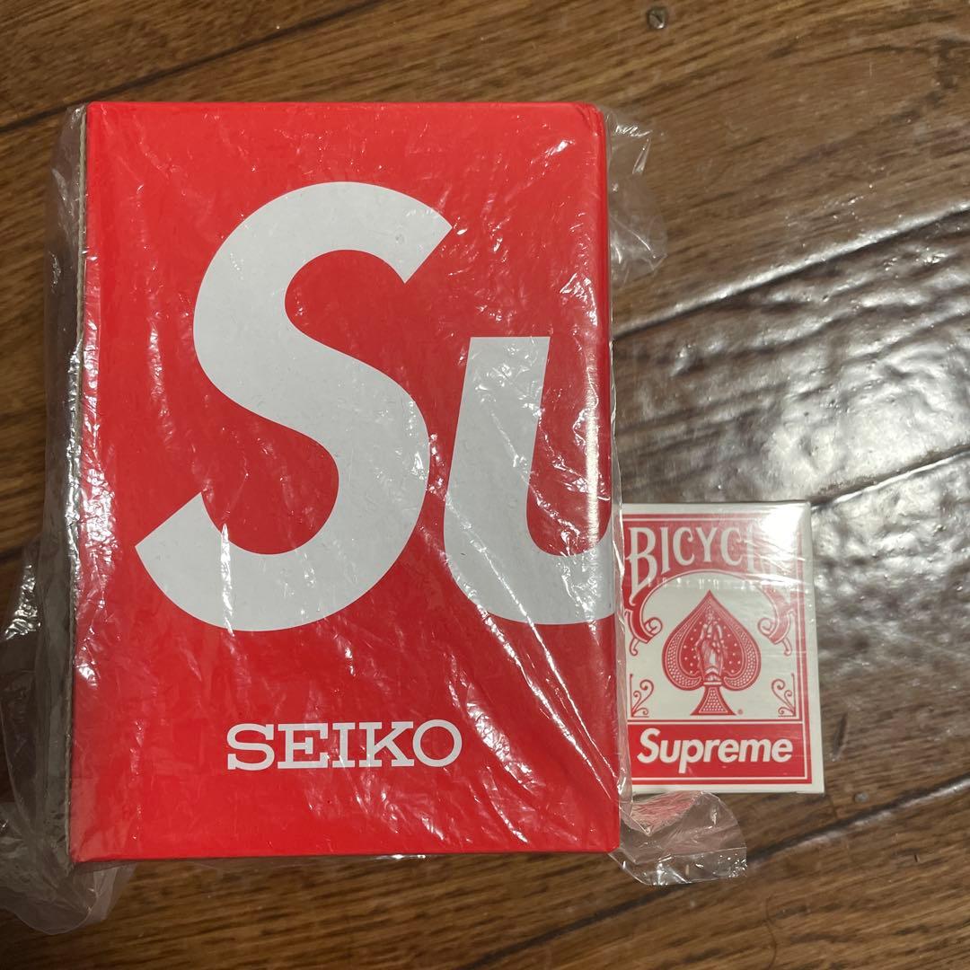 Supreme SEIKO Alarm Clock 時計 ミニトランプ付き