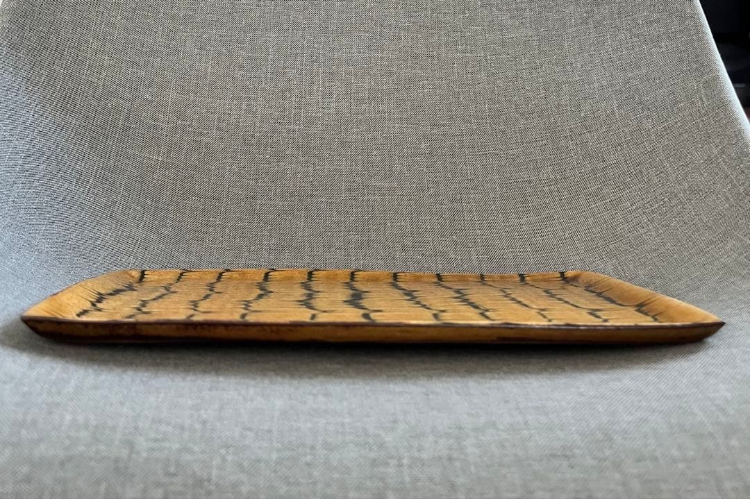 十場天伸さん つくも窯 スリップウェア 平皿 2枚セット