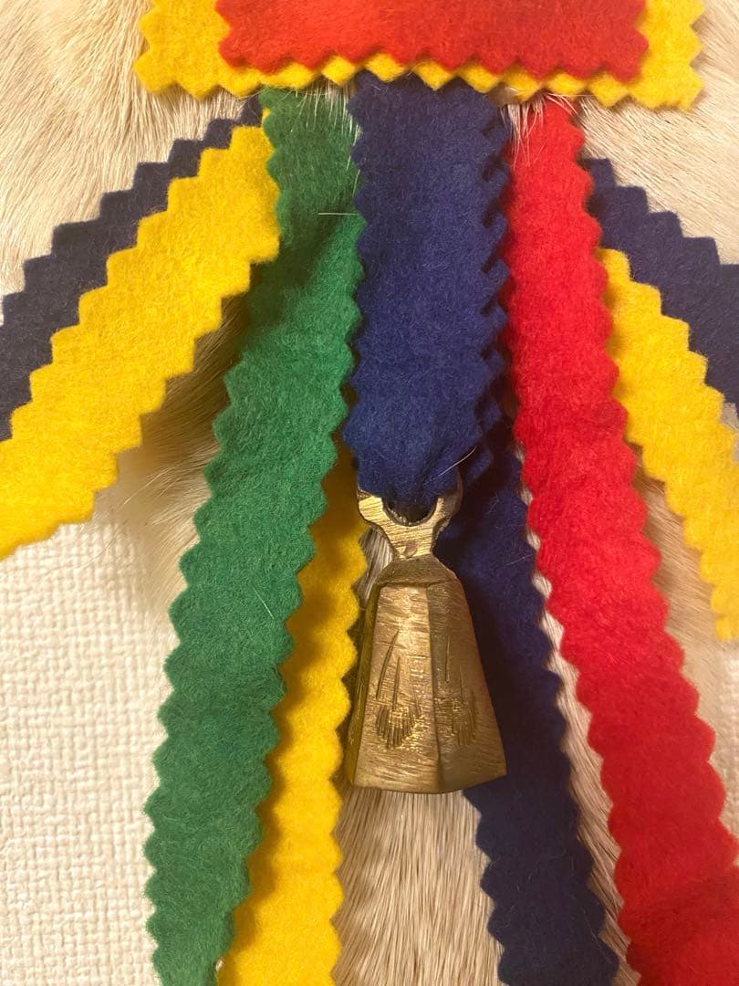 クリスマス　壁飾り　飾り　トナカイ　毛皮　ヴィンテージ　リアルファー