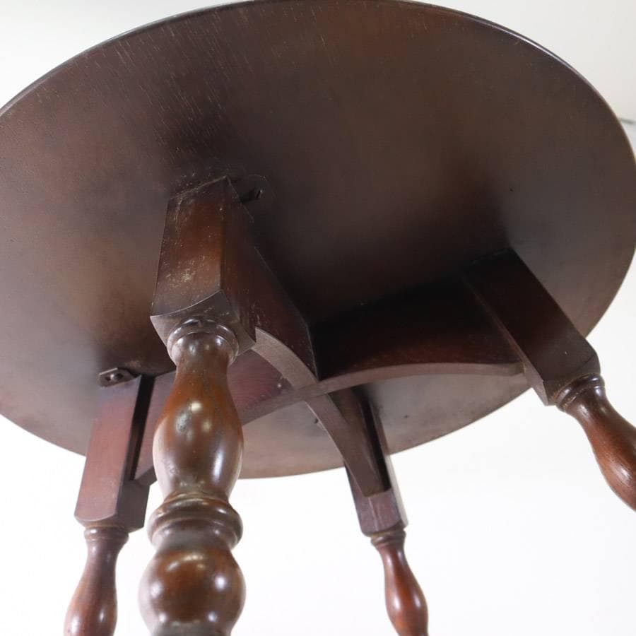 英国アンティーク オーク無垢 ラウンドコーヒーテーブル サイドテーブル