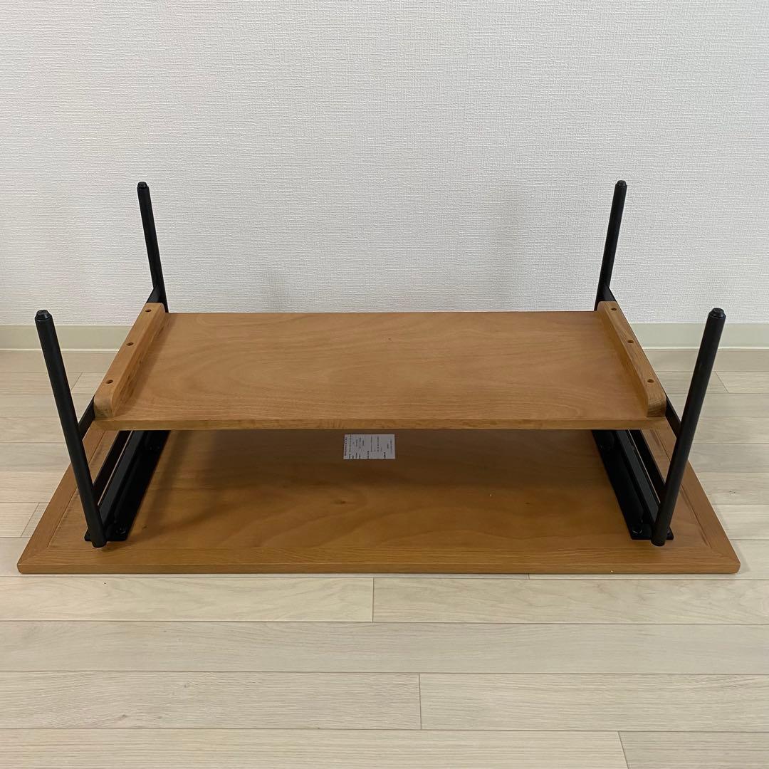 関家具　天然木 センターテーブル　ローテーブル　ナチュラル　幅1000mm