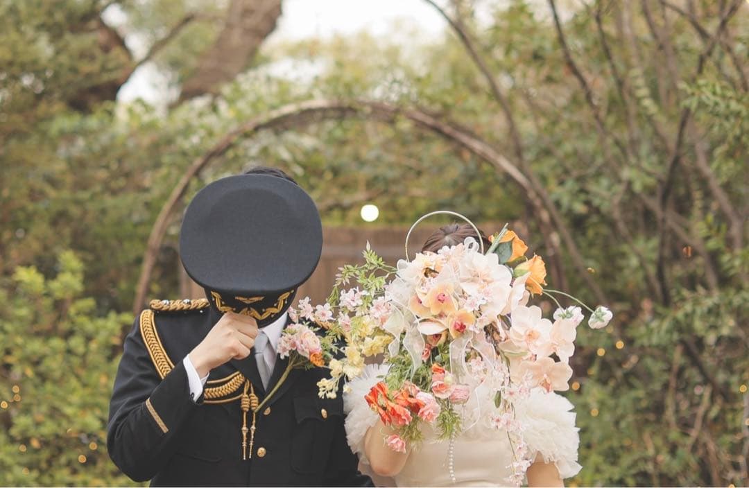 【専用】ウェディングブーケ　アーチ　ブートニア　セット