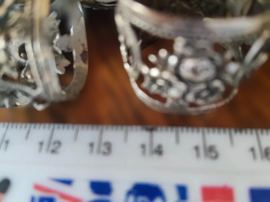 シルバー８３５.花と天使のナプキンリング 3個セット