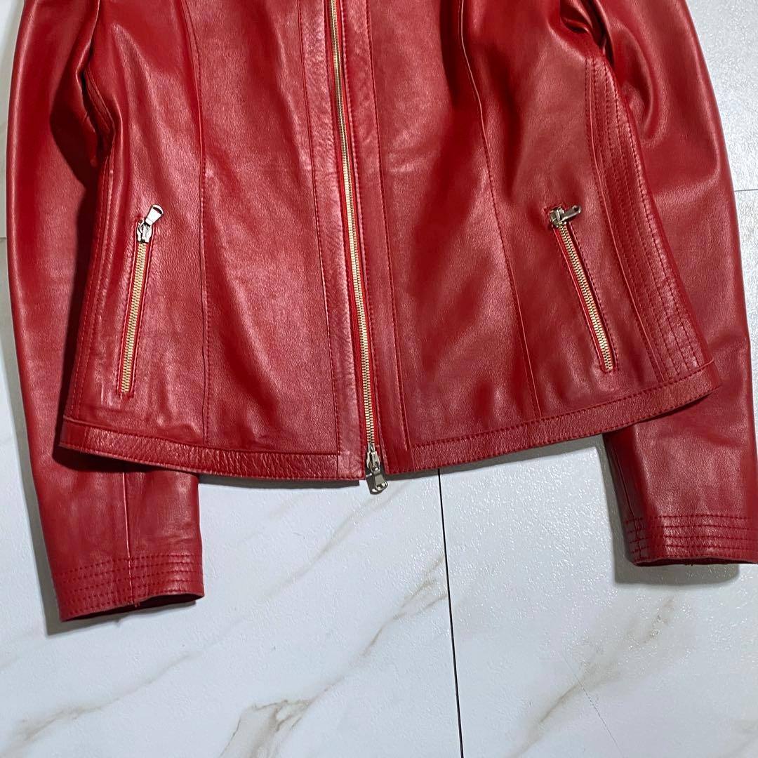 未使用級♡PIEROTUCCI 羊革レザージャケット イタリア製 定価10万円