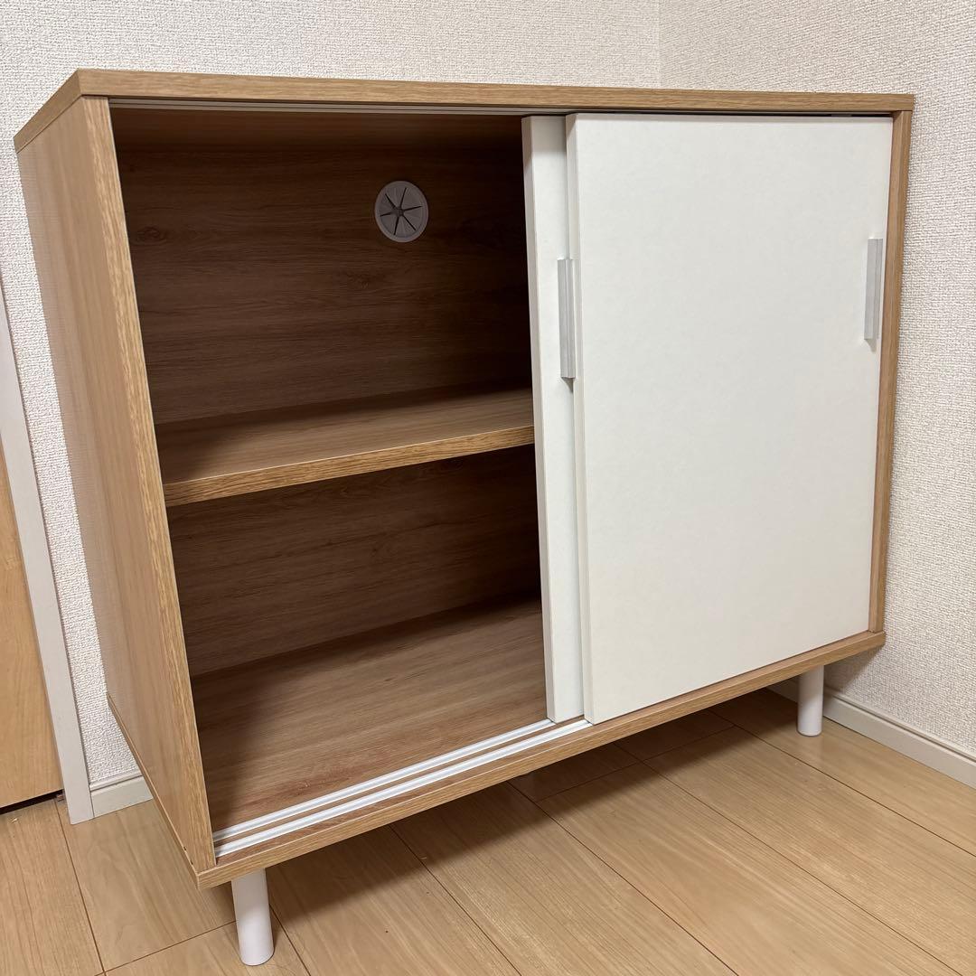 北欧風 リビングボード キャビネット