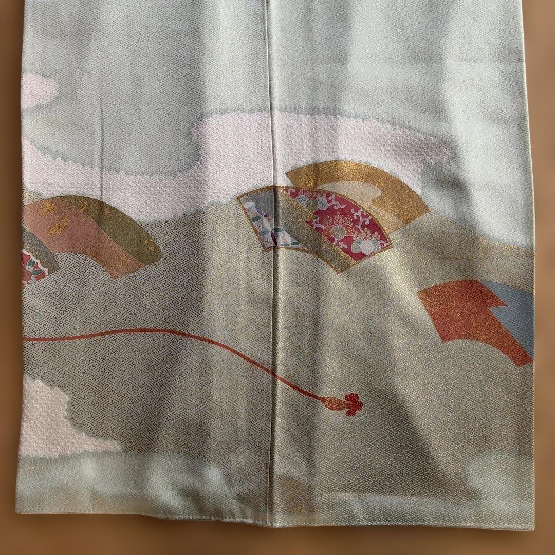 値下げ中　未使用　松井青々　若草色の訪問着