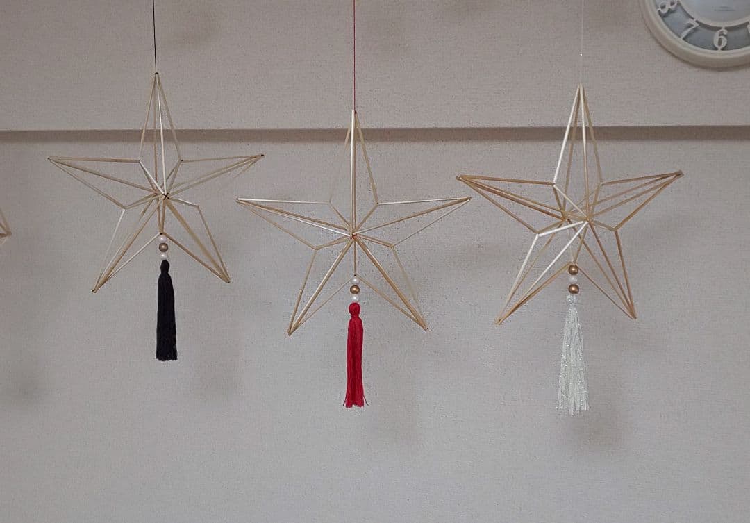 Xmas himmeli黒//ヒンメリオーナメント