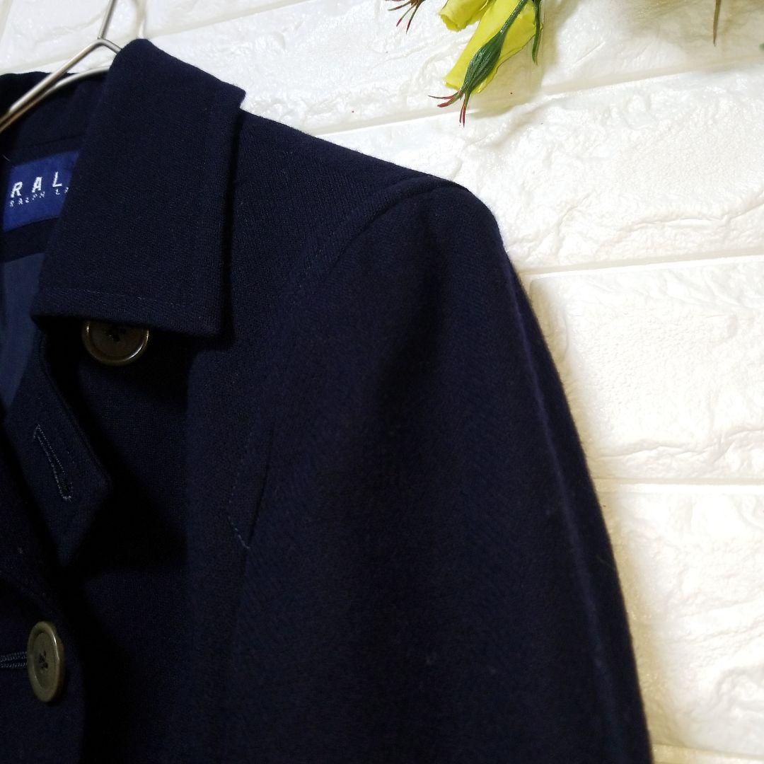 美品❤ ラルフローレン（M）ネイビー Pコート ウール100% 定番