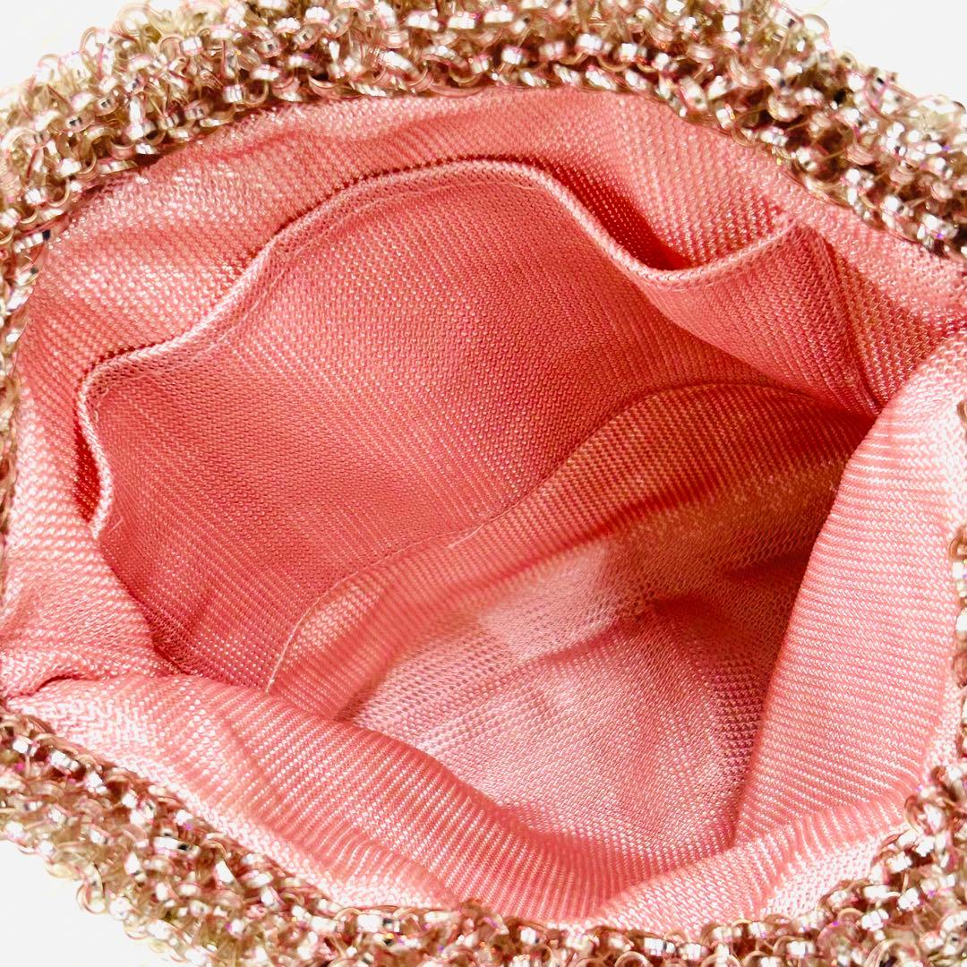 ANTEPRIMA ワイヤーグリッター　ハンドバッグ　裏地付　ピンク