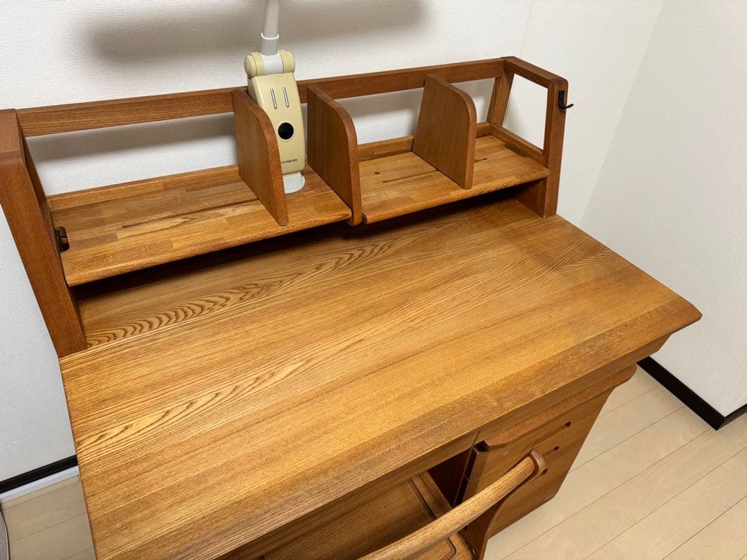【週末限定値下】マルニ木工　天然木　学習机　デスク　①机本体　宮城発