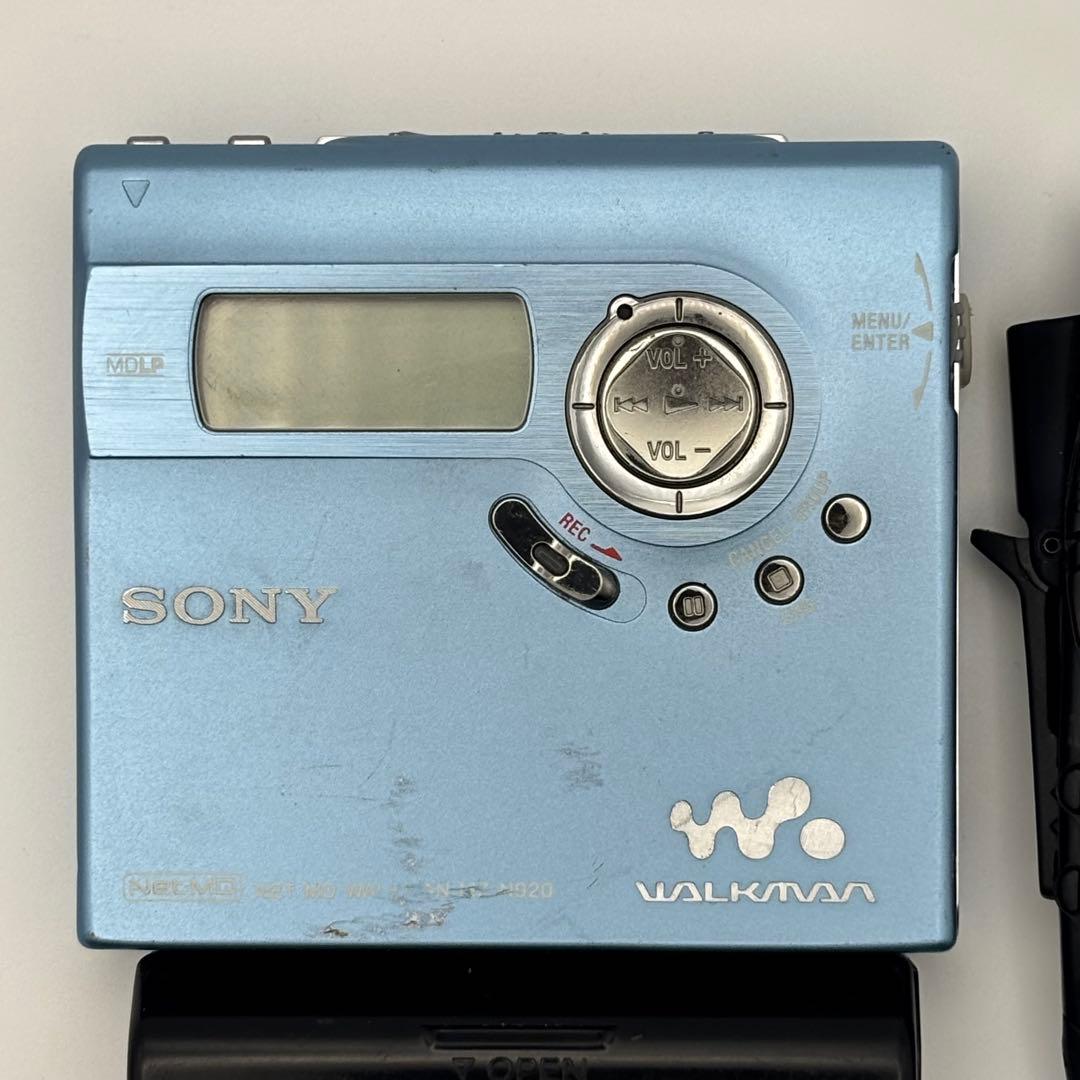 SONY MZ-N920 MD WALKMAN ソニー MDウォークマン ブルー
