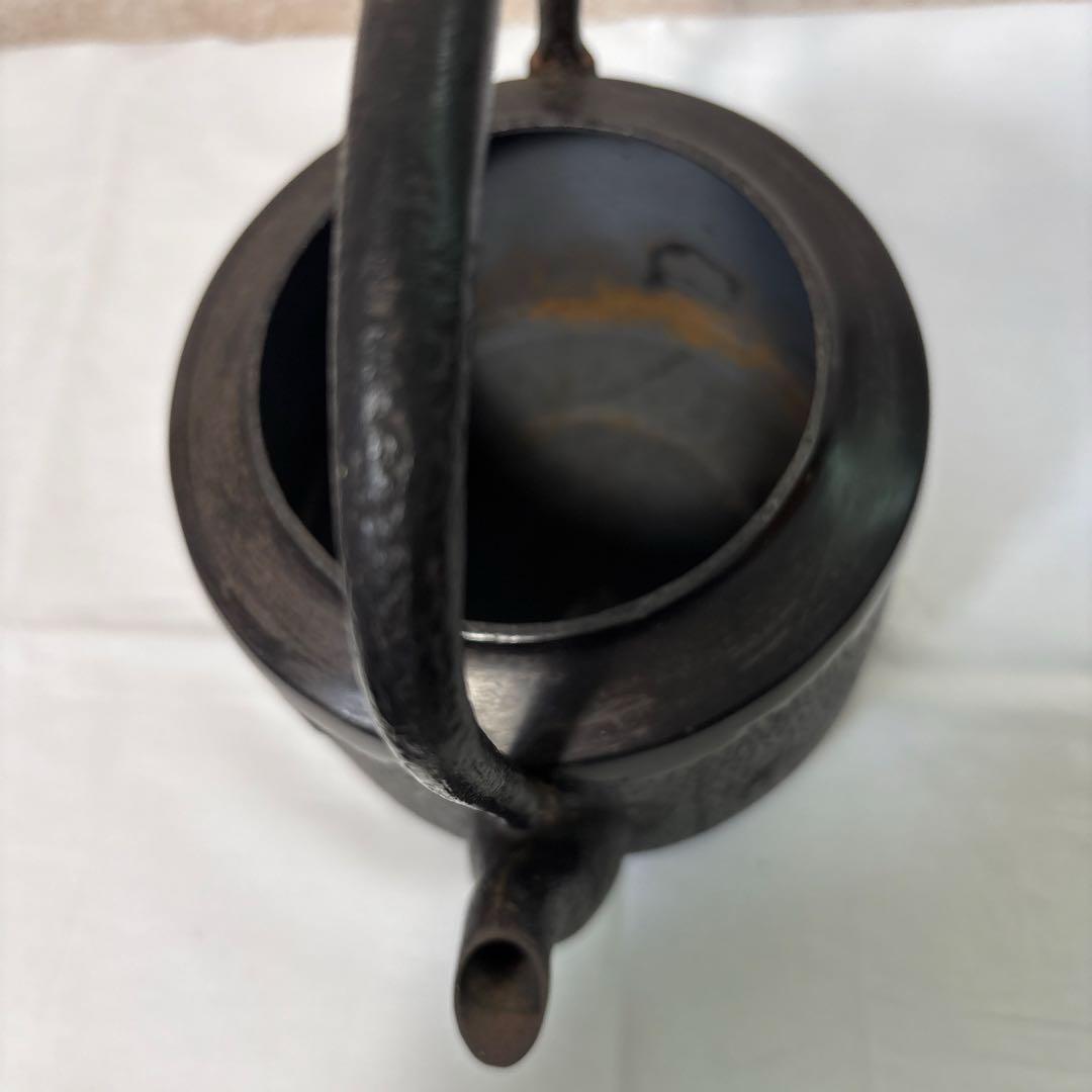 南部三厳堂　鉄瓶　南部鉄器　竹図　骨董　アンティーク　茶道具
