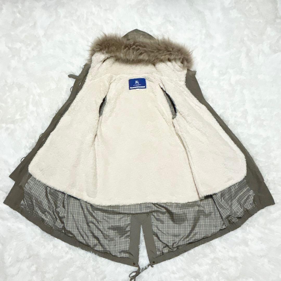 【最終価格‼︎】バーバリーブルーレーベル モッズコート ノバチェック ボアライナー