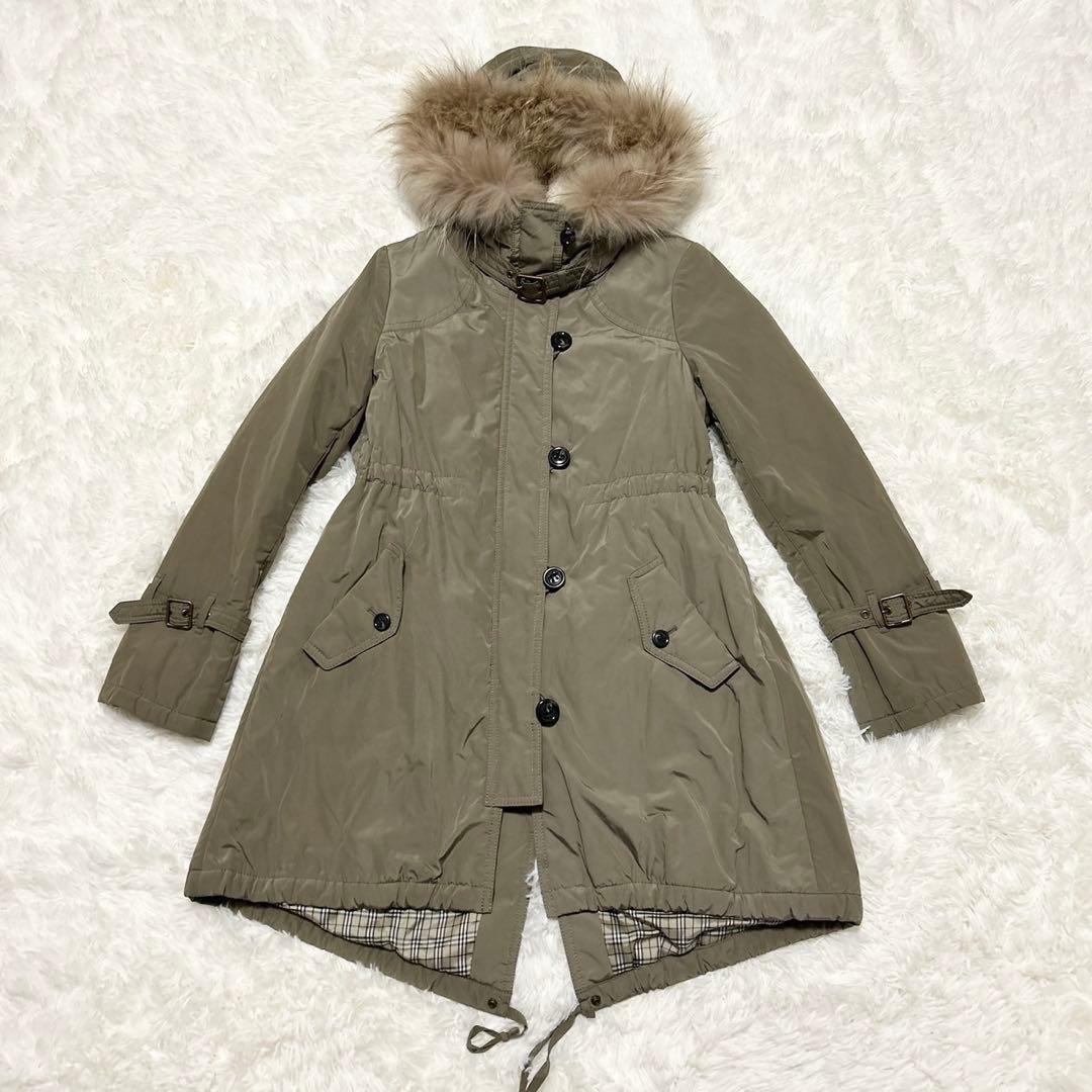 【最終価格‼︎】バーバリーブルーレーベル モッズコート ノバチェック ボアライナー