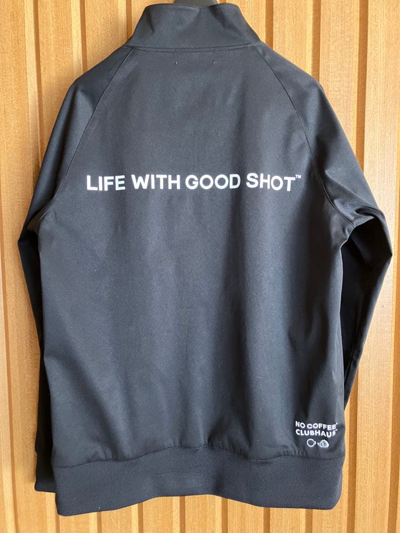 NO COFFEE × CLUBHAUS ハーフジップピステ XS黒