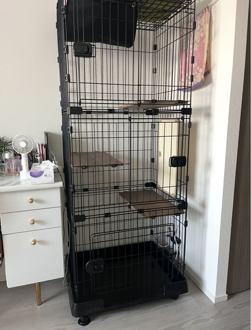 スリムタイプ キャットケージ 3段 アイリスオーヤマ