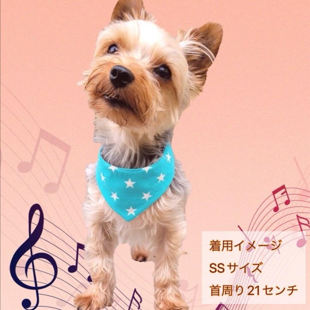 犬ネコ用リバーシブルバンダナ★着用イメージ写真★