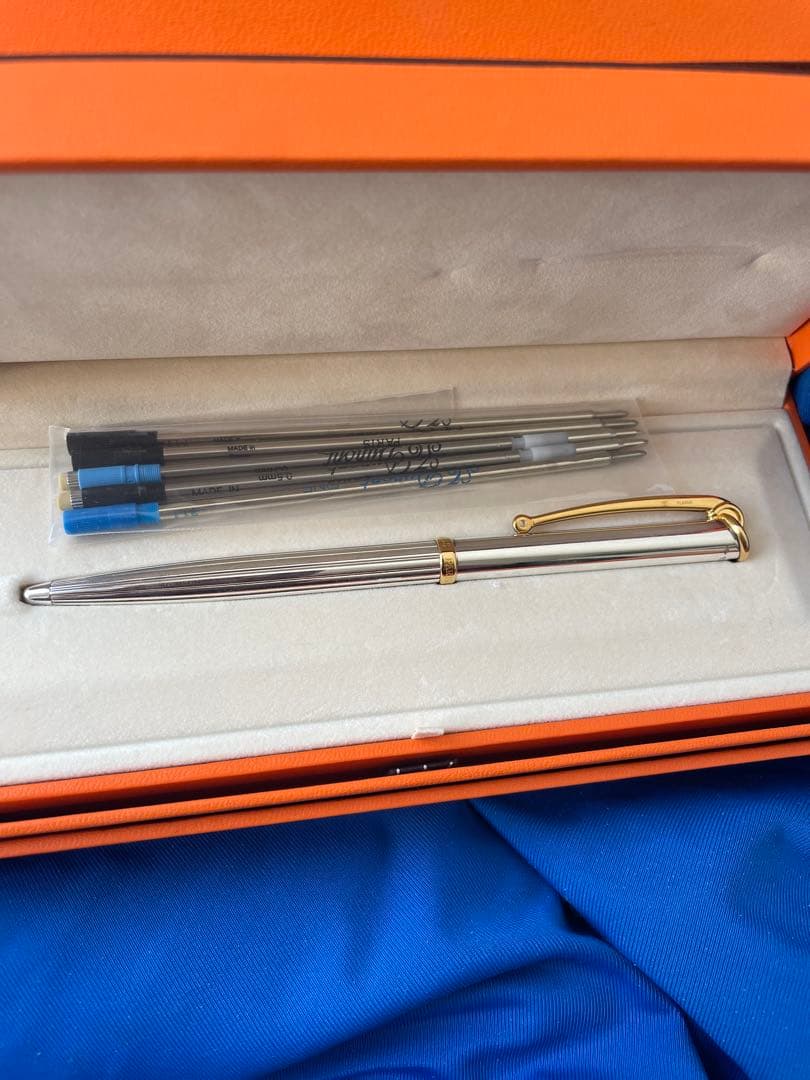 HERMES 未使用 SILVER925 ボールペン シャープペンシル 替芯付