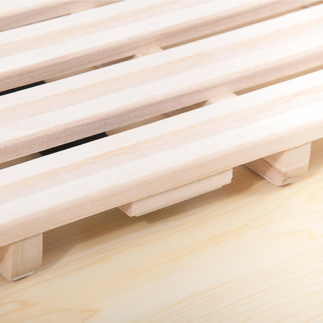 すのこベッド 折りたたみ 天然桐 二つ折り ベッドフレーム 2折桐木床 S