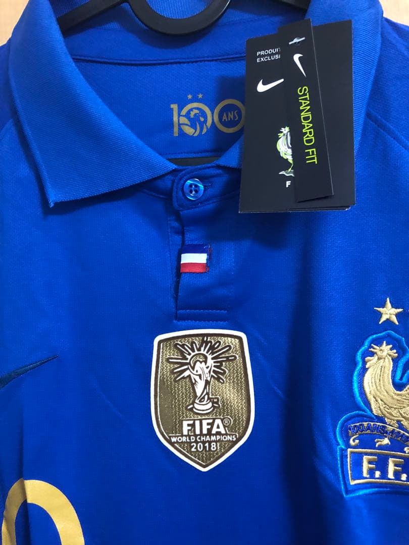 フランス代表 100周年記念 エムバペ W杯チャンピオンパッチ Lサイズ