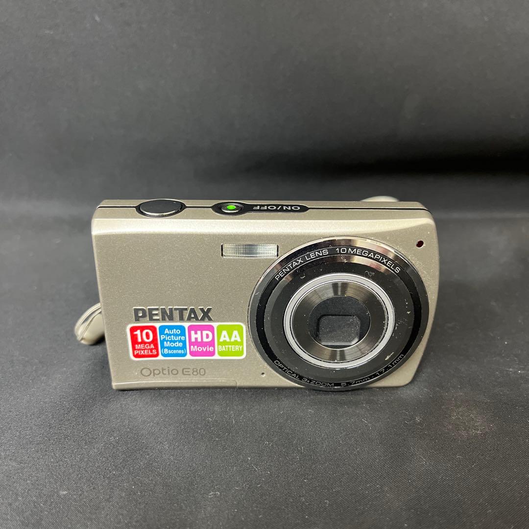 PENTAX ペンタックス Optio E80レトロ　デジカメ　単3電池