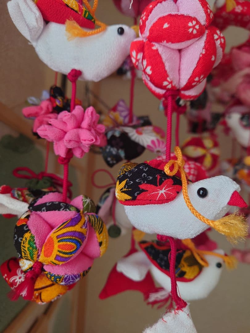 極美品　ハンドメイドひでばあちゃん作の縁起物のつるし雛　Ｎｏ．１