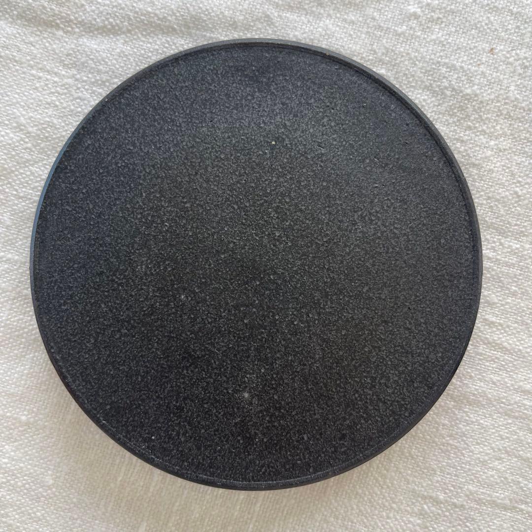 小野俊　黒鉄釉　蓋物　2点セット