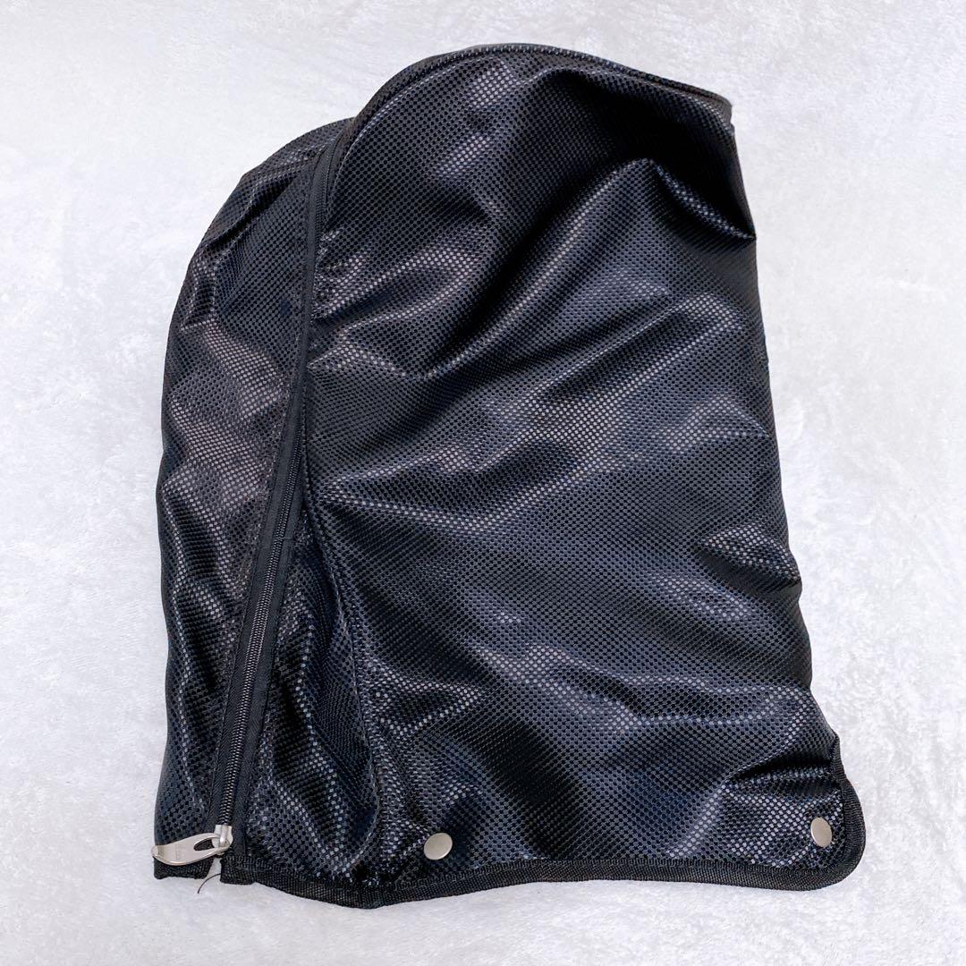 アディダス　キャディバッグ　オールブラック　黒　エナメル　合成皮革　9型　5分割