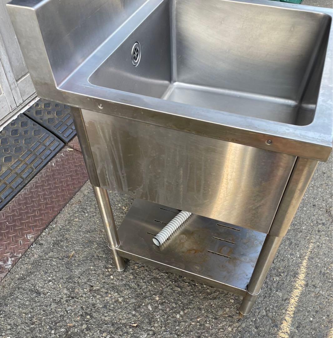 業務用 tanico 1槽シンク 混合水栓 蛇口付き 幅600×奥600 大阪発