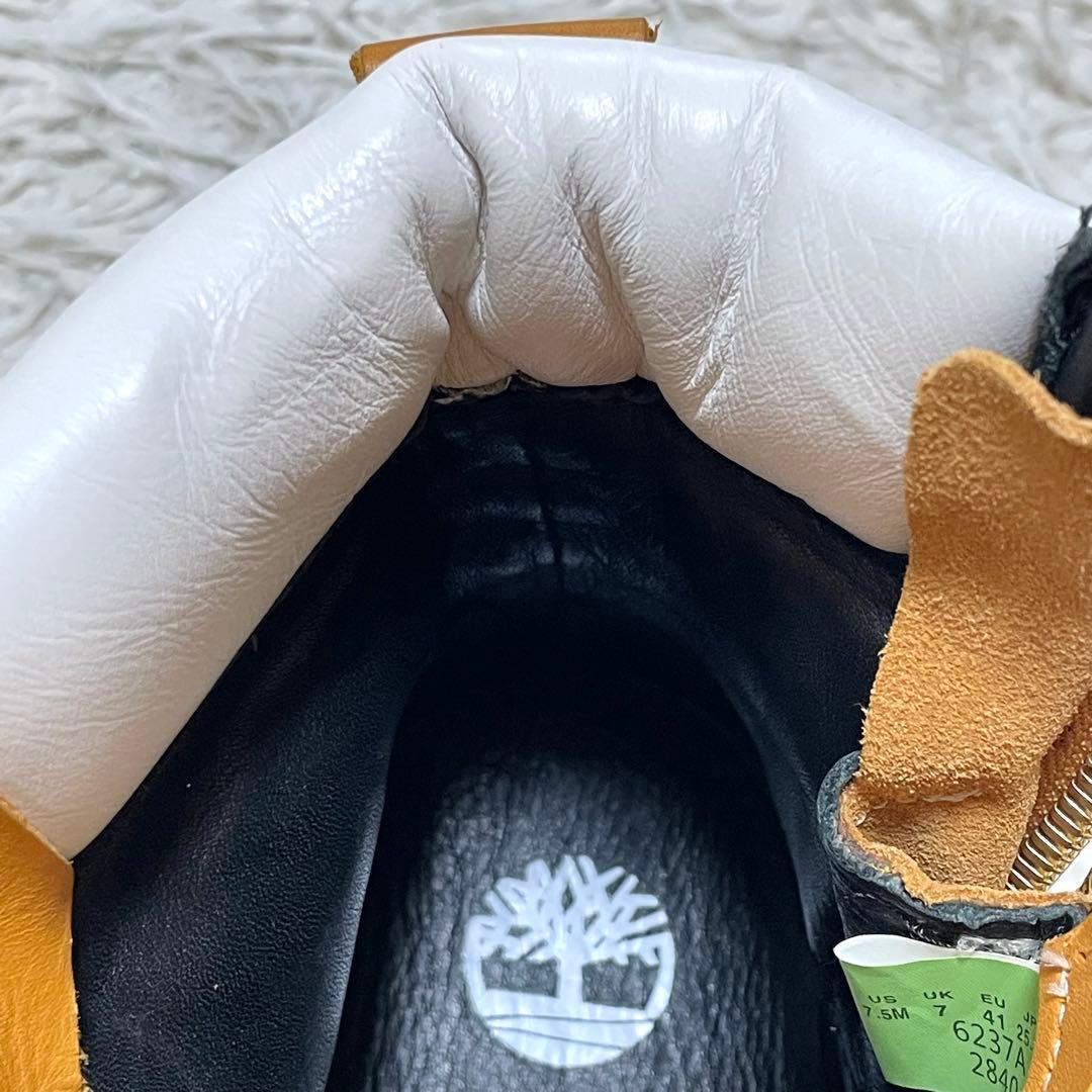 【美品】Timberland x STUSSY レザー6インチジップブーツ