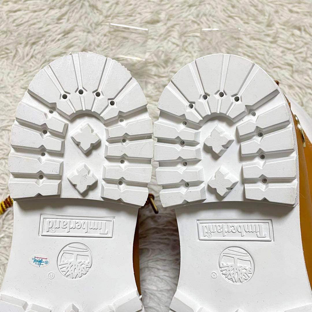 【美品】Timberland x STUSSY レザー6インチジップブーツ